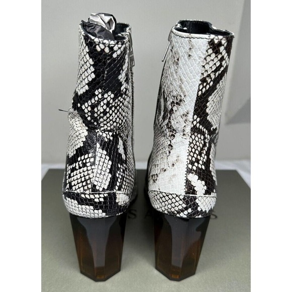 NWB AllSaints Womens 9M Roka Zip Boot Calf Snake P Shoes Python - Picture 8 of 10